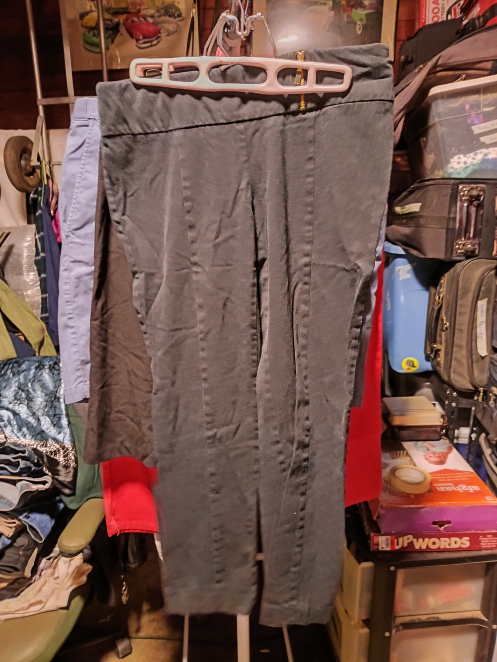 Alfani Women's Dark Gray Straight-Leg Pants